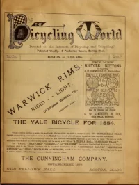 The Bicycling World, Vol 9, No 7 cover
