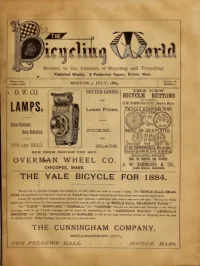 The Bicycling World, Vol 9, No 9 cover