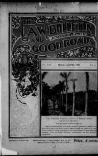 L. A. W. Bulletin and Good Roads, Vol 21, No 14 cover