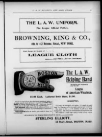 L. A. W. Bulletin and Good Roads, Vol 21, No 15 cover