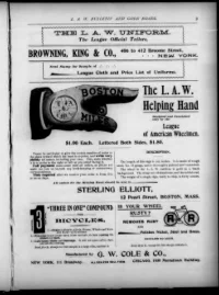 L. A. W. Bulletin and Good Roads, Vol 21, No 16 cover