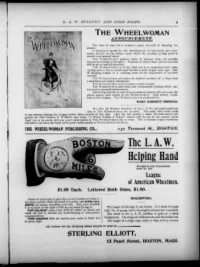 L. A. W. Bulletin and Good Roads, Vol 21, No 17 cover