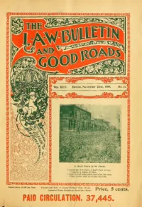 L. A. W. Bulletin and Good Roads, Vol 22, No 21 cover