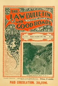 L. A. W. Bulletin and Good Roads, Vol 22, No 25 cover