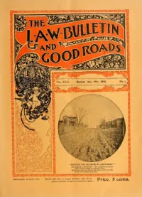 L. A. W. Bulletin and Good Roads, Vol 22, No 3 cover
