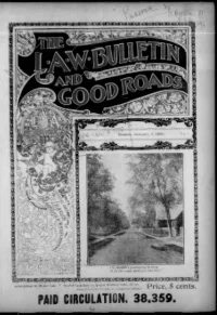 L. A. W. Bulletin and Good Roads, Vol 23, No 1 cover