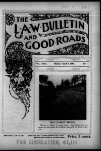L. A. W. Bulletin and Good Roads, Vol 23, No 10 cover