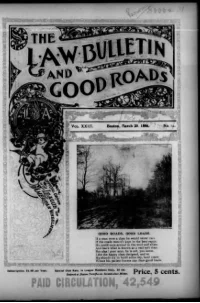 L. A. W. Bulletin and Good Roads, Vol 23, No 12 cover