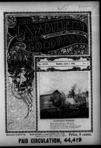 L. A. W. Bulletin and Good Roads, Vol 23, No 14 cover