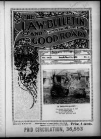 L. A. W. Bulletin and Good Roads, Vol 23, No 17 cover