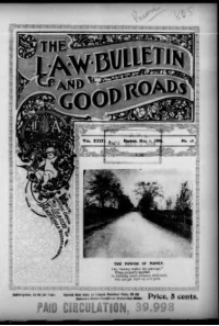 L. A. W. Bulletin and Good Roads, Vol 23, No 18 cover