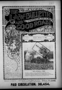L. A. W. Bulletin and Good Roads, Vol 23, No 2 cover