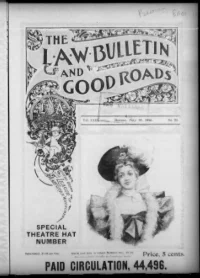 L. A. W. Bulletin and Good Roads, Vol 23, No 20 cover