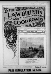 L. A. W. Bulletin and Good Roads, Vol 23, No 24 cover