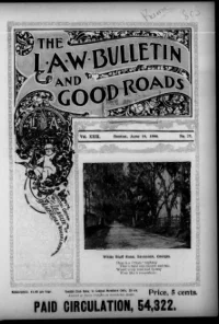 L. A. W. Bulletin and Good Roads, Vol 23, No 25 cover