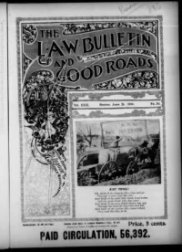 L. A. W. Bulletin and Good Roads, Vol 23, No 26 cover