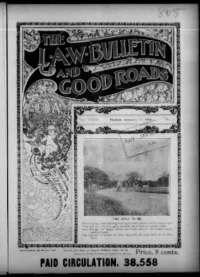 L. A. W. Bulletin and Good Roads, Vol 23, No 3 cover