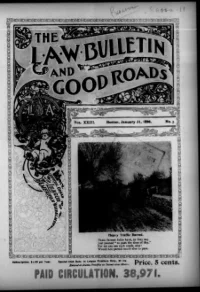 L. A. W. Bulletin and Good Roads, Vol 23, No 5 cover