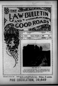L. A. W. Bulletin and Good Roads, Vol 23, No 7 cover