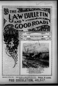 L. A. W. Bulletin and Good Roads, Vol 23, No 9 cover