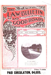 The Bulletin And Good Roads, Vol 24, No 10 cover