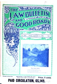 The Bulletin And Good Roads, Vol 24, No 11 cover