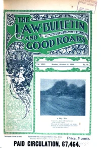 The Bulletin And Good Roads, Vol 24, No 15 cover