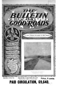 The Bulletin And Good Roads, Vol 24, No 20 cover