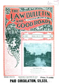 The Bulletin And Good Roads, Vol 24, No 3 cover