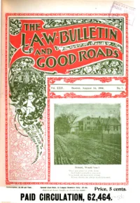 The Bulletin And Good Roads, Vol 24, No 7 cover