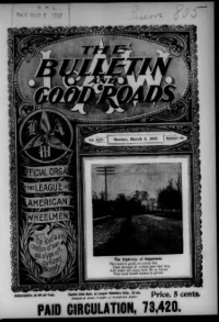 L. A. W. Bulletin and Good Roads, Vol 25, No 10 cover