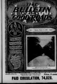 L. A. W. Bulletin and Good Roads, Vol 25, No 12 cover