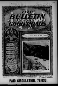 L. A. W. Bulletin and Good Roads, Vol 25, No 13 cover