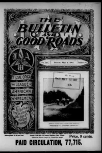 L. A. W. Bulletin and Good Roads, Vol 25, No 19 cover