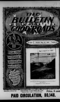L. A. W. Bulletin and Good Roads, Vol 25, No 21 cover