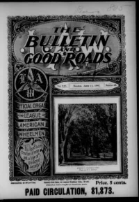 L. A. W. Bulletin and Good Roads, Vol 25, No 24 cover