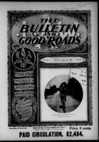 L. A. W. Bulletin and Good Roads, Vol 25, No 25 cover