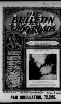 L. A. W. Bulletin and Good Roads, Vol 25, No 9 cover