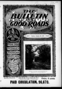 L. A. W. Bulletin and Good Roads, Vol 26, No 17 cover