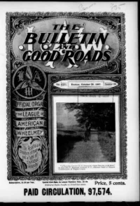L. A. W. Bulletin and Good Roads, Vol 26, No 18 cover