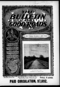 L. A. W. Bulletin and Good Roads, Vol 26, No 19 cover