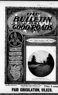 L. A. W. Bulletin and Good Roads, Vol 26, No 23 cover