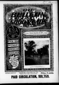 L. A. W. Bulletin and Good Roads, Vol 26, No 26 cover