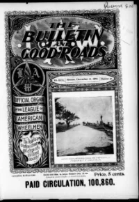 L. A. W. Bulletin and Good Roads, Vol 26, No 27 cover