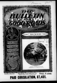 L. A. W. Bulletin and Good Roads, Vol 26, No 4 cover