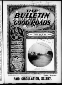 L. A. W. Bulletin and Good Roads, Vol 26, No 5 cover