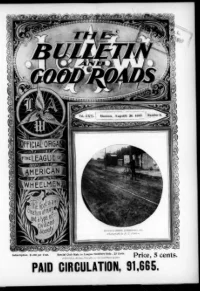 L. A. W. Bulletin and Good Roads, Vol 26, No 8 cover