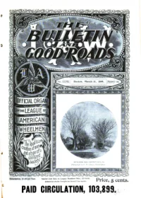 The Bulletin And Good Roads, Vol 27, No 10 cover