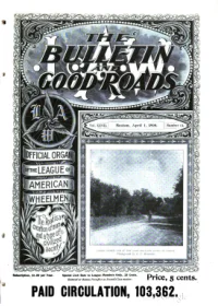 The Bulletin And Good Roads, Vol 27, No 13 cover