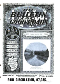 The Bulletin And Good Roads, Vol 27, No 15 cover